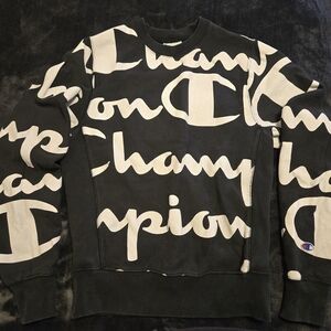 Champion Men's Sweater in Black and White